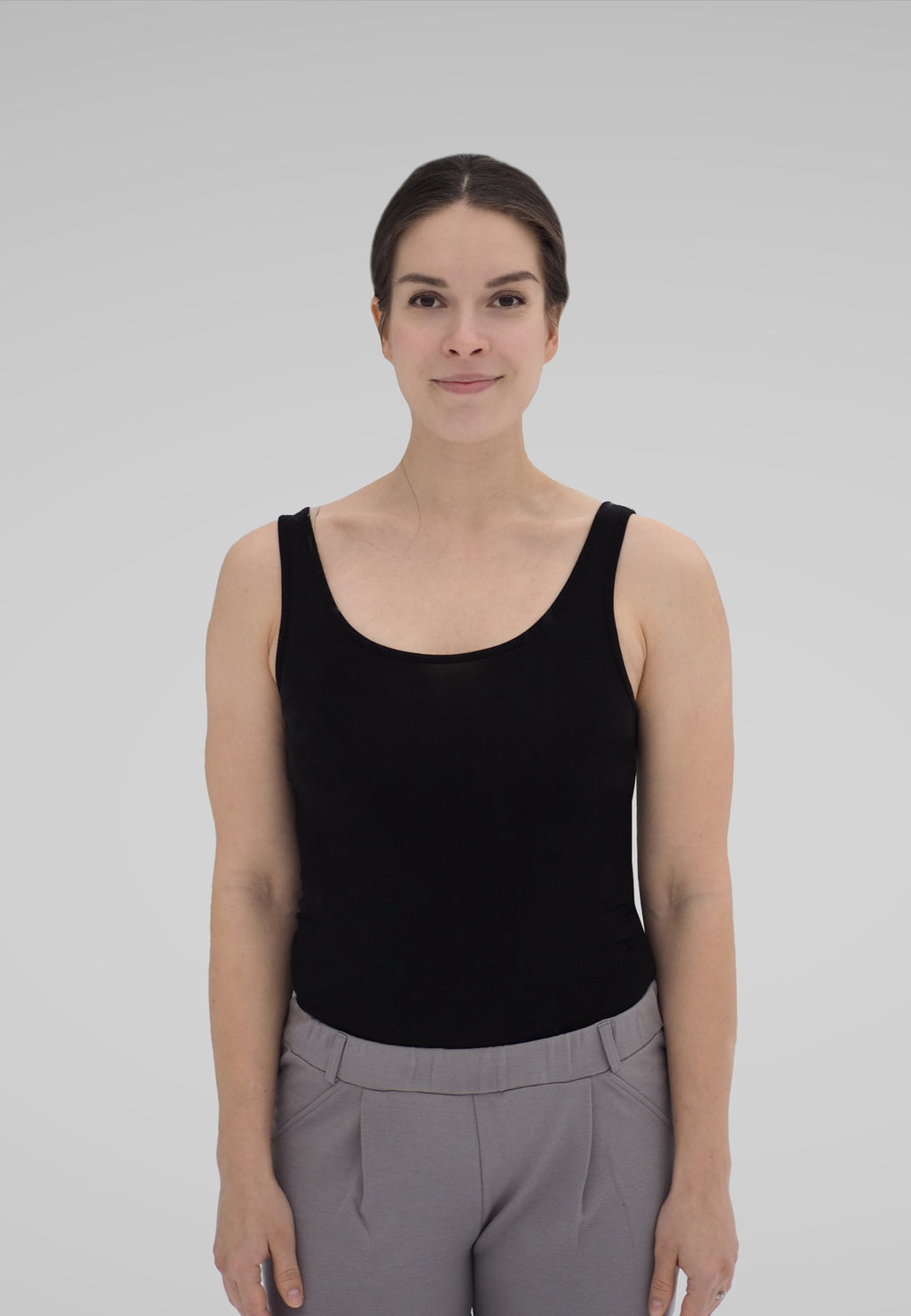 Naisten merinotoppi / musta