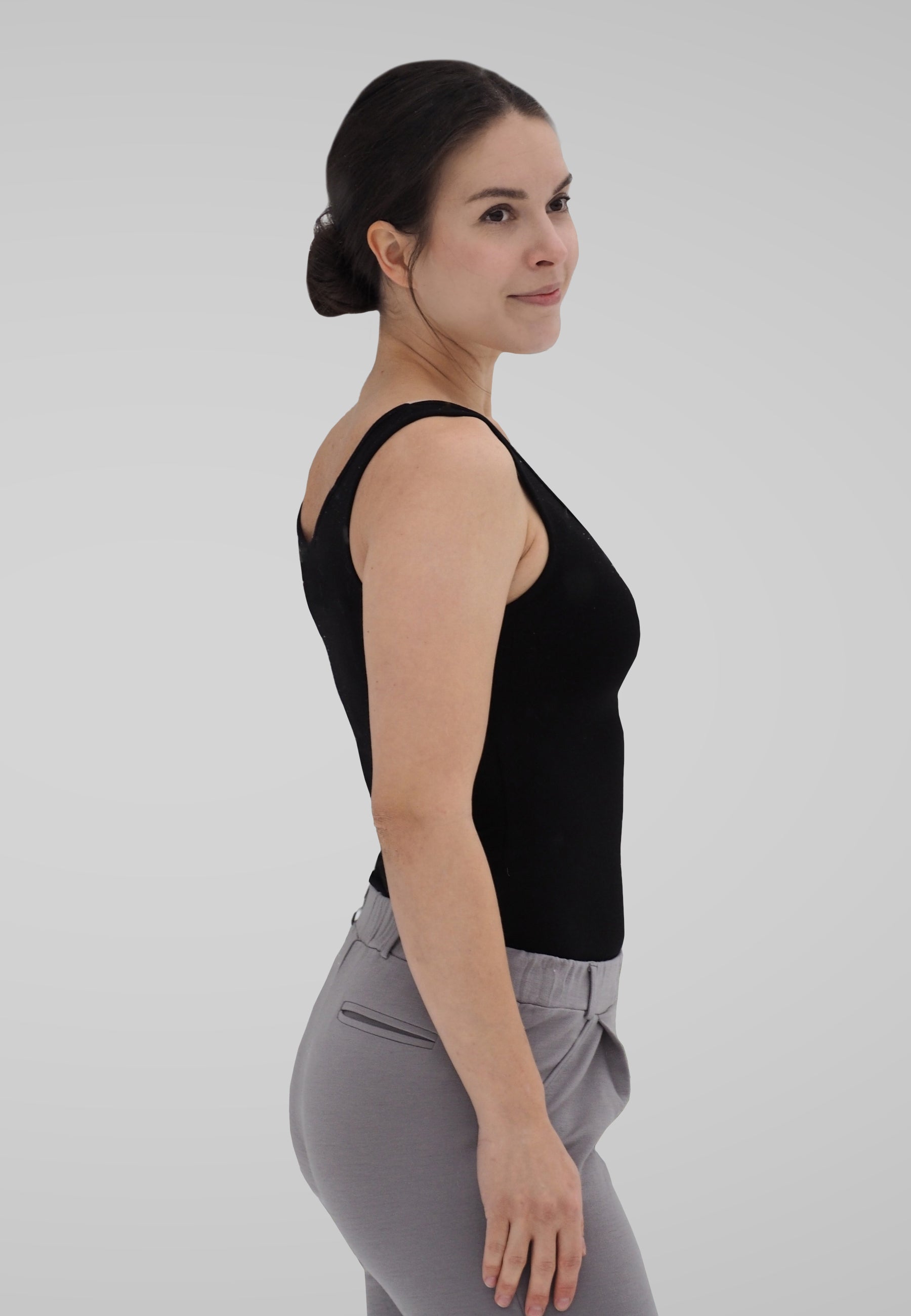 Naisten merinotoppi / musta