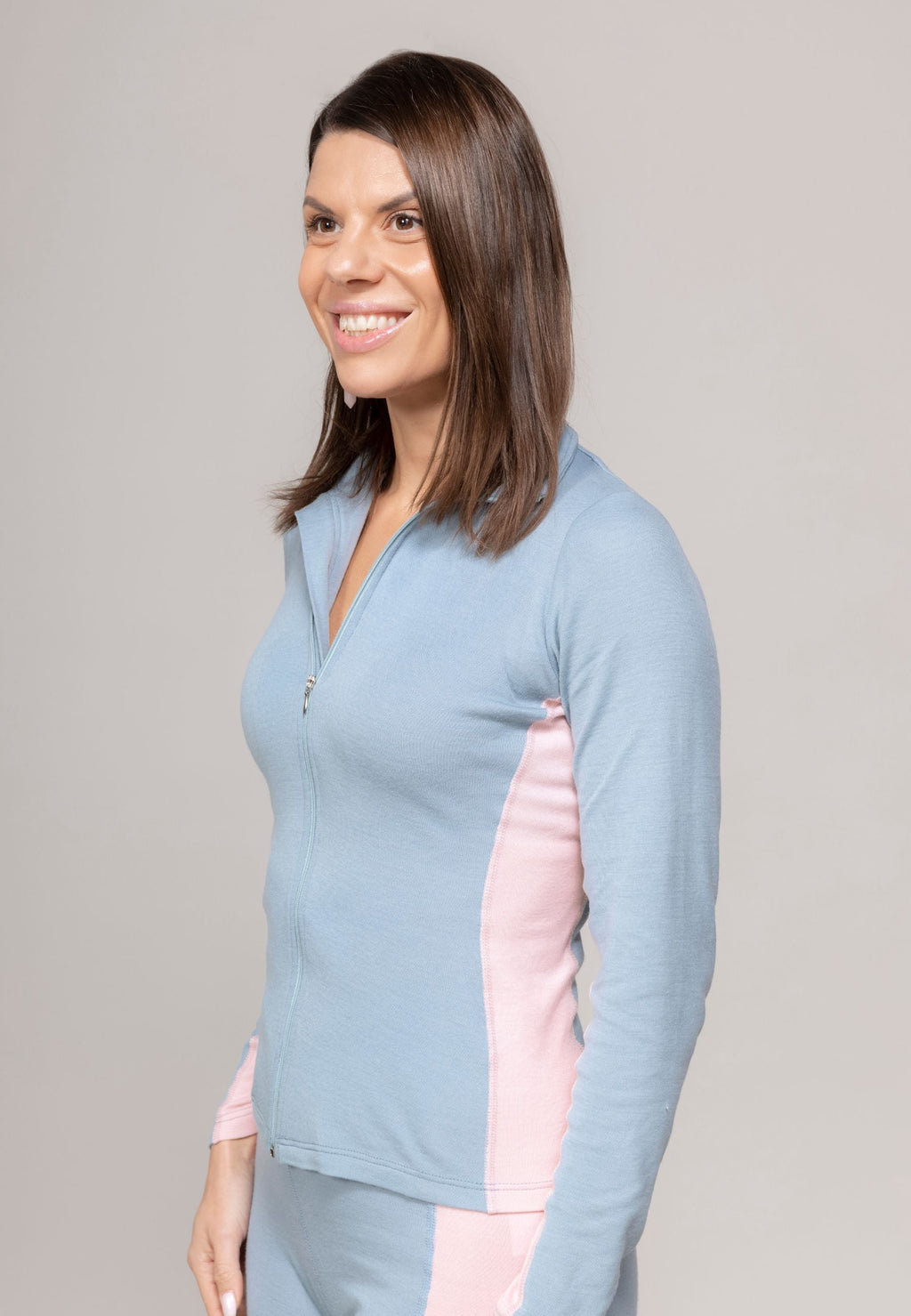 Naisten merinotakki / mustikka