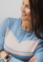 Naisten merinoneule / mustikka