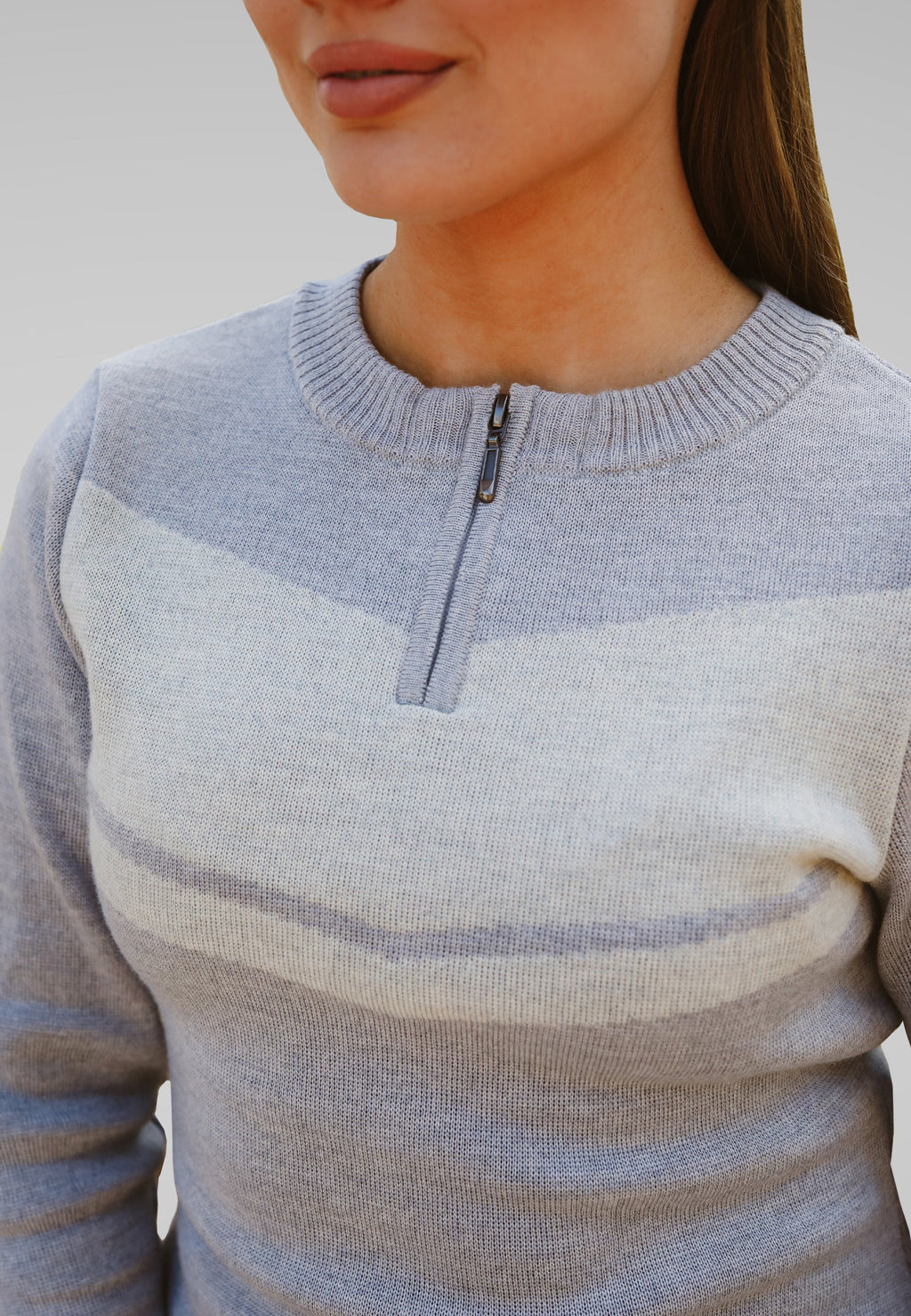 Naisten merinoneule / harmaa